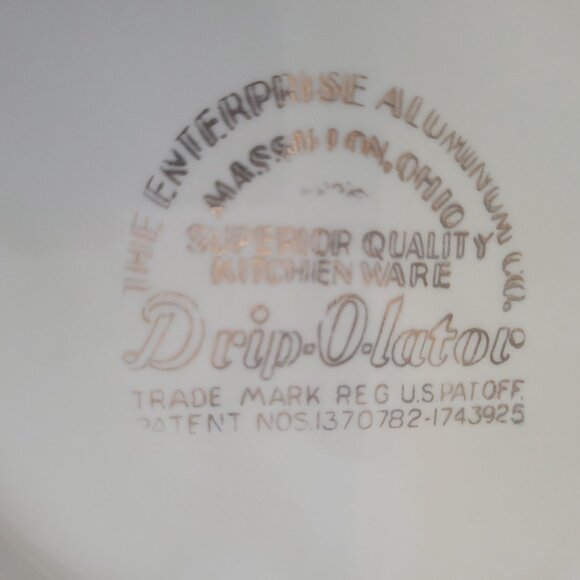 Hall China Rounded Terrace Rambling Rose Drip-o-lator Coffee Pot Vintage Teapot - Picture 9 of 11